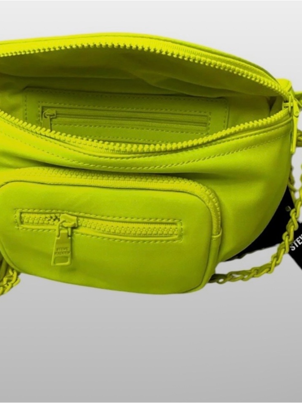 Steve Madden BLively Neon Yellow Convertible Belt Bag NWT - Picture 4 of 12